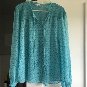 Turquoise blouse. XL